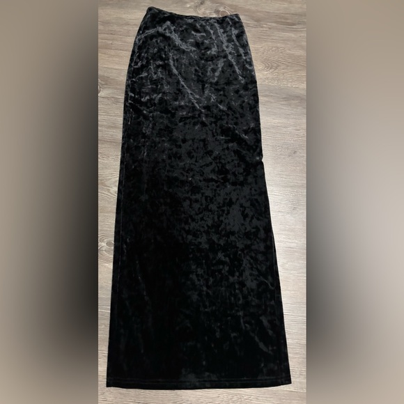 NWT Dolls Kill / Widow Black Time Stands Still Maxi Skirt - Picture 2 of 5
